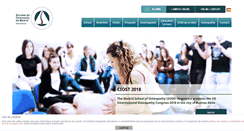 Desktop Screenshot of escuelaosteopatiamadrid.com